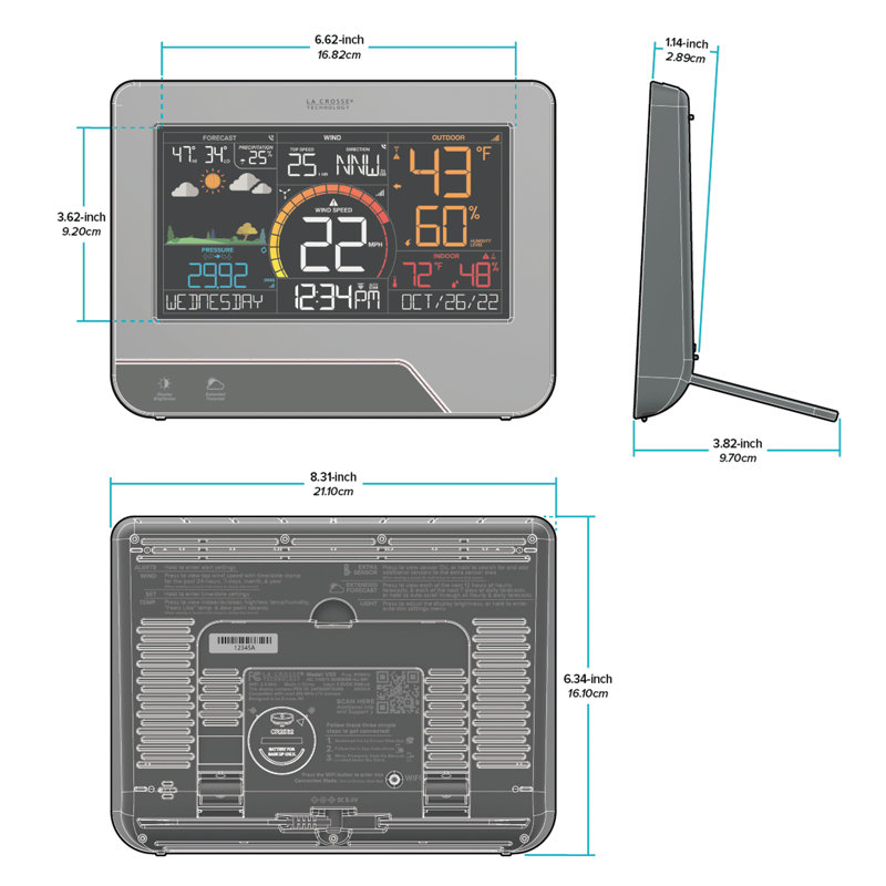 Wireless Wifi Professional Weather Station with Remote Monitoring