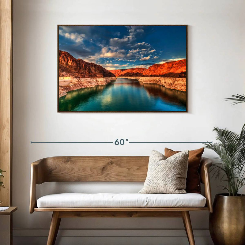 Hoover Dam, Lakeside Mountain, Cadre flottant noyer, 43 po x 29 po