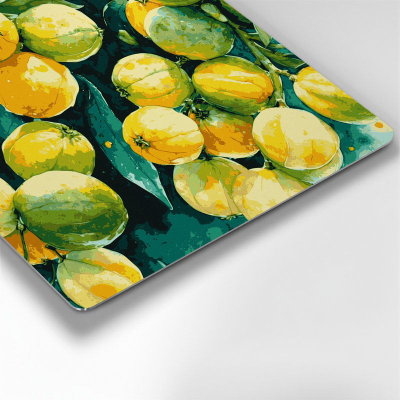 «Fruit Calamansi», art mural en métal brun, H 12 po x l 12 po