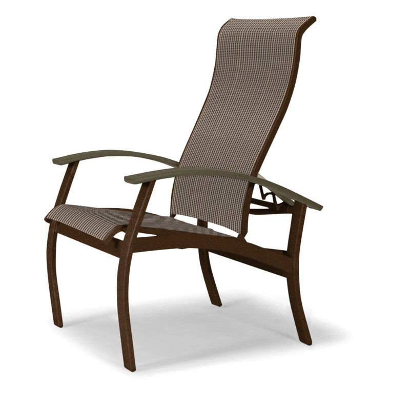 Chaise de patio Askar, Kona texturé, Beachwood, Tweed Sunbrella® brun