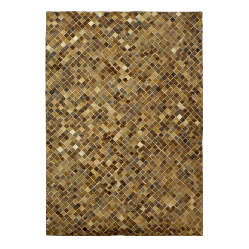 Eleni Geometric Cowhide 200cm X 140cm Area Rug