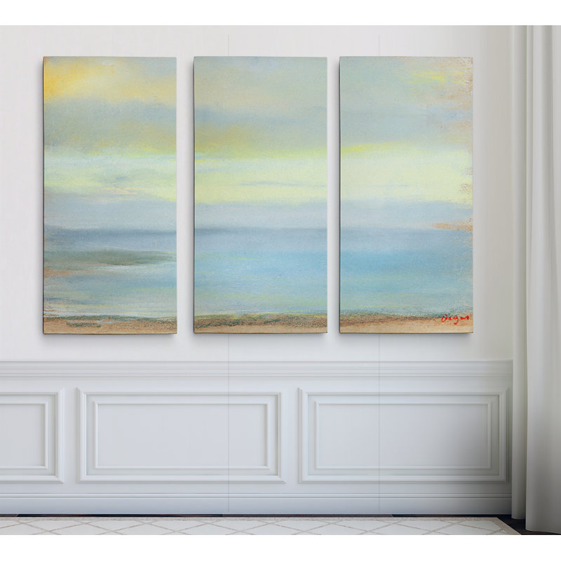 « marine coucher de soleil degas », image multi-pièces sur toile tendue, H 24 po x l 36 po x P 1,5 po