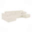 Canapé modulaire en forme de U, canapé modulaire en velours côtelé de style minimaliste moderne-445637709