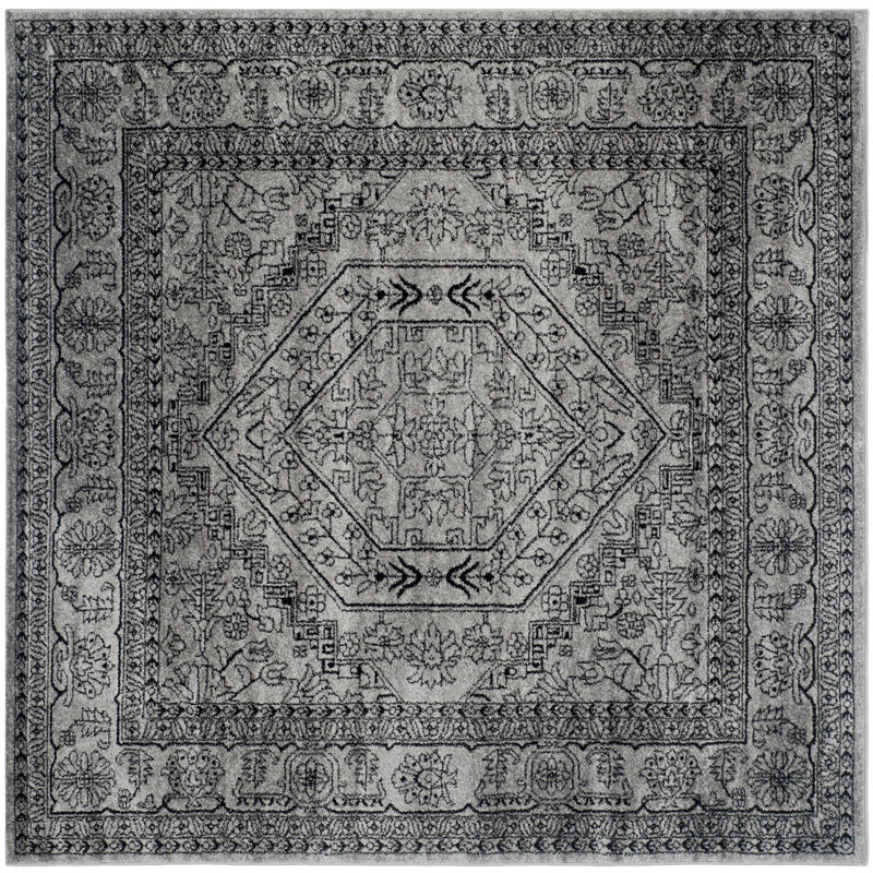 Amedee Performance Oriental Rug, Square 6'