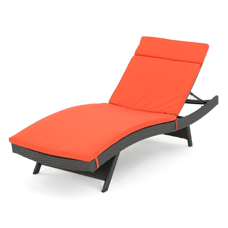 Coussin de dossier d'extérieur, Orange, 1