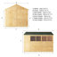 Mercia 10 X 8 Woodsman Shiplap Apex Shed (Glass)