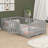 Wooden Daybed Featuring Fence-Style Guardrails And Two Built-In Drawers-144253082-144253076