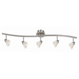 Ensemble de rail d'éclairage 5 lumières 48,38 "