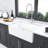 White Ceramic Sink 30 Inch - Apron Front For Kitchen Reversible Single Bowl And Elegant Quality Stylish Design