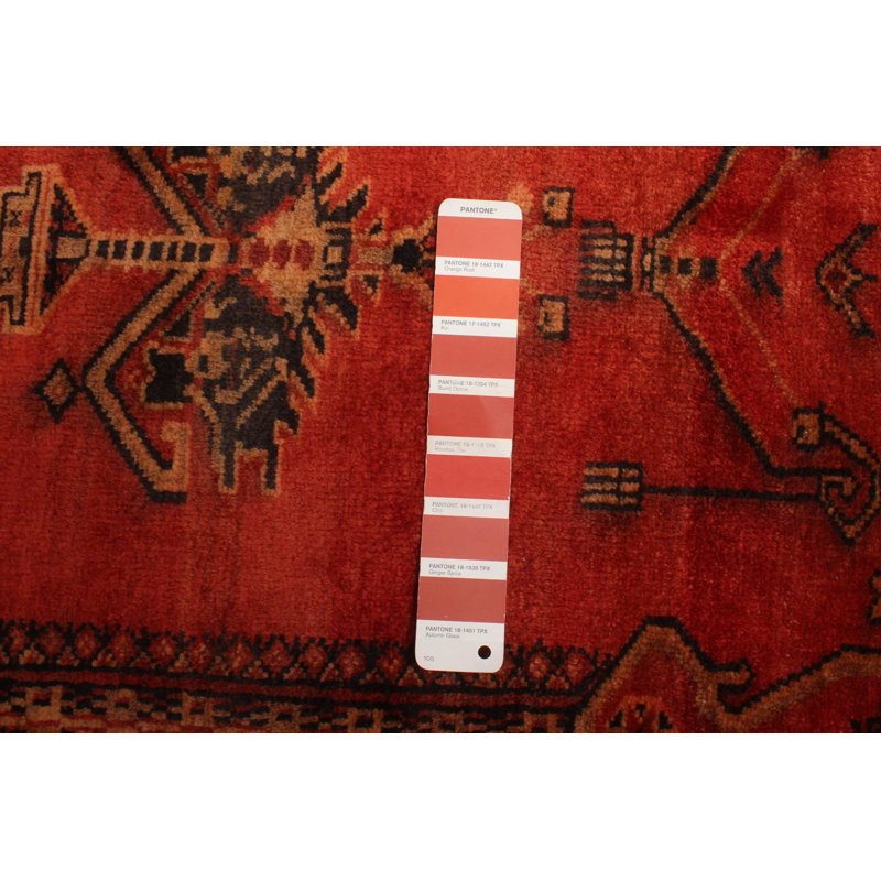 Tapis rouge Teimani 3 pi 1 po x 4 pi 11 po