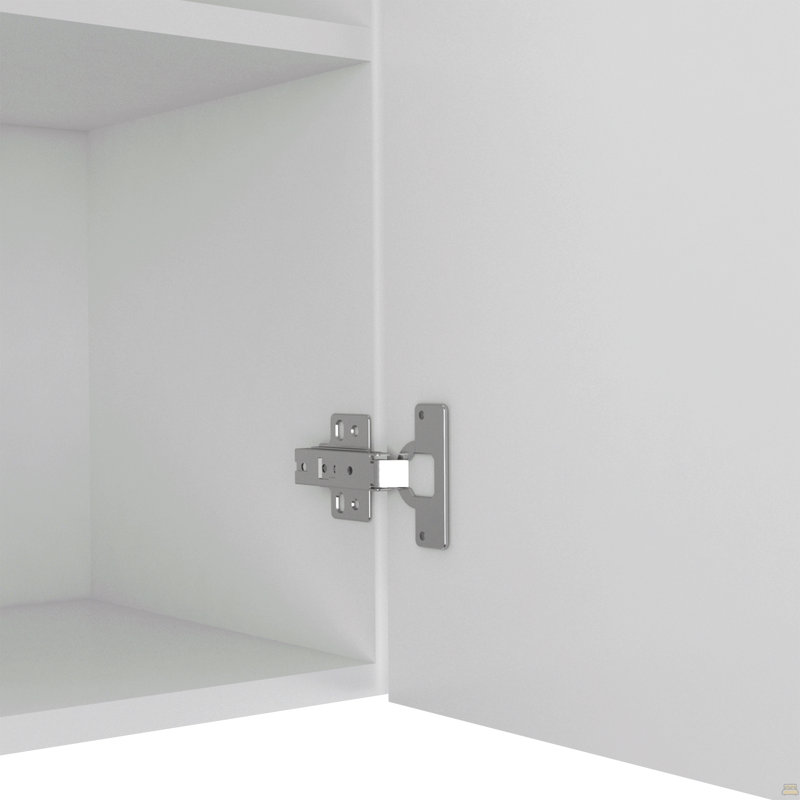 Armoire murale Ontario, porte double, Blanc