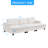 120" Modular Corduroy Sectional – Removable Cushion Covers & Lumbar Support-995959690
