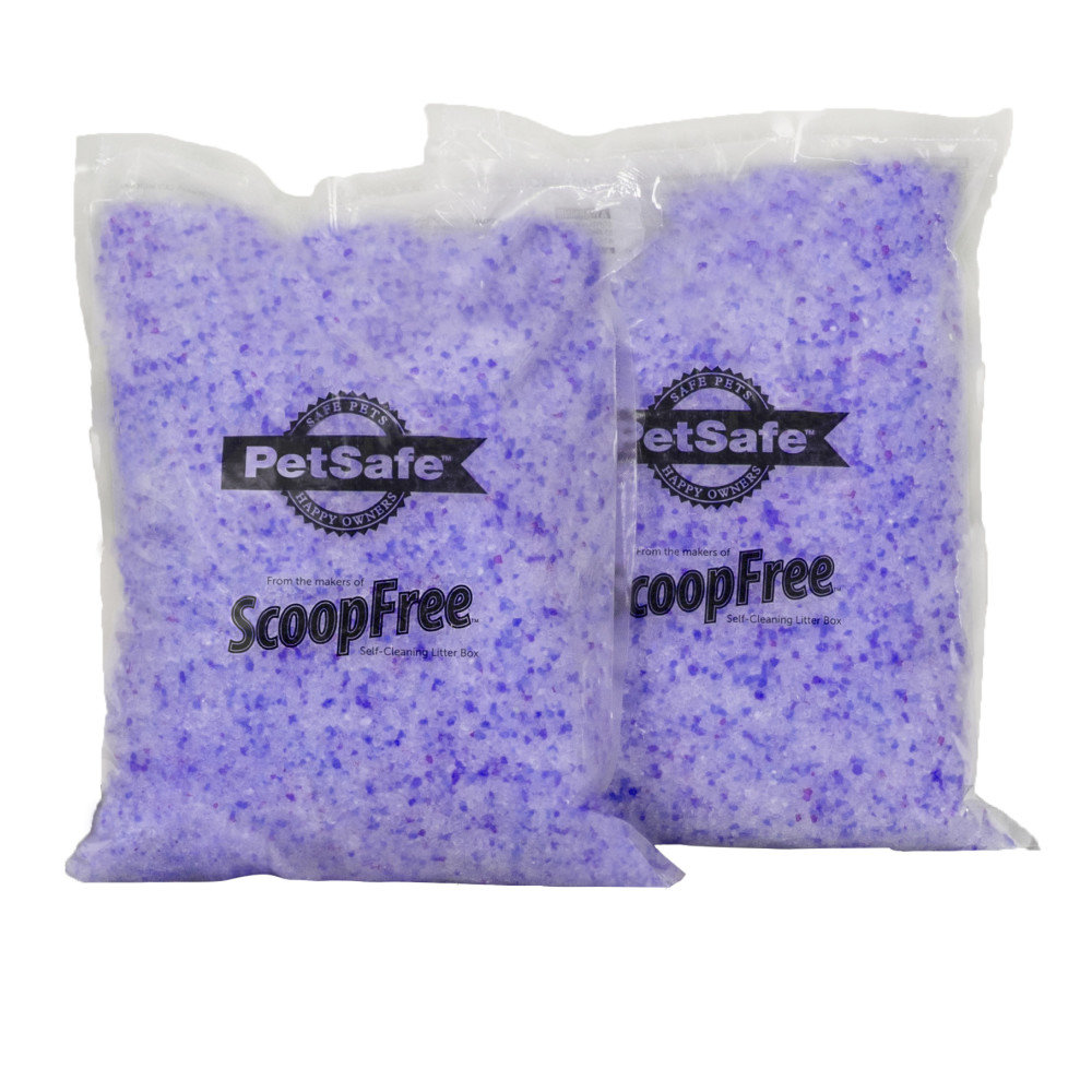 PetSafe Lavender Crystal Scented Scoop-Free Cat Litter, 4.5 lb. Bag - 2 pack