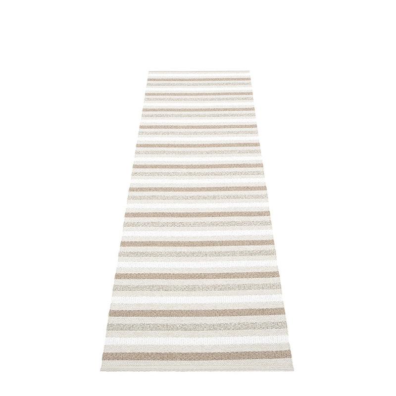 Grace Rug, Runner 2'3" x 9', Gray/White