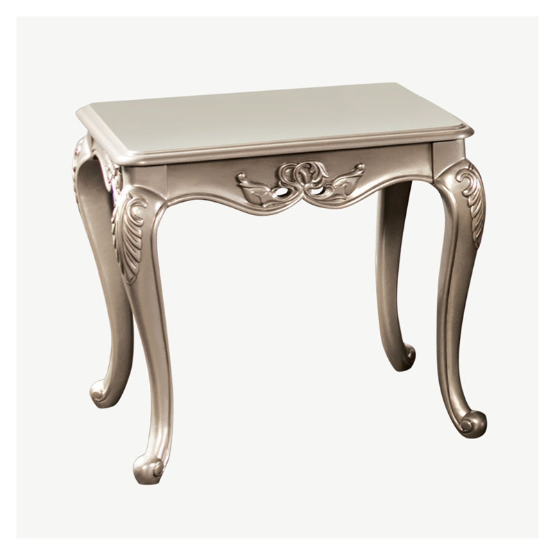 Table de bout en bois massif Traditional