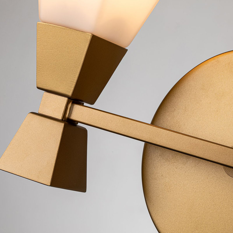 Nienke Bowtie 2 Light Vanity, Lacquered Gold