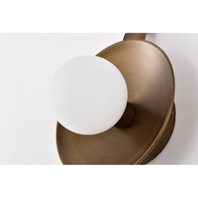 Dokken Dimmable Bath Sconce, Natural Brass