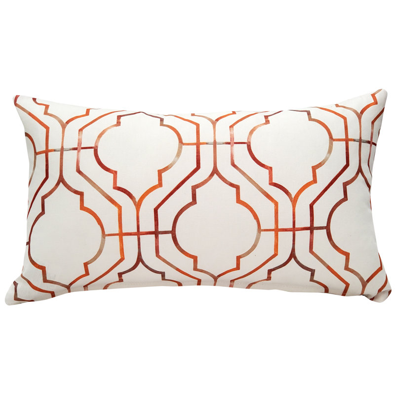 Biltmore Gate Argyle Cotton Throw Pillow, Orange