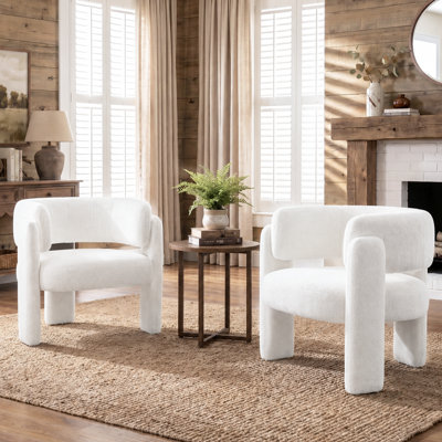 Fauteuil d'appoint demi-tonneau 33 po