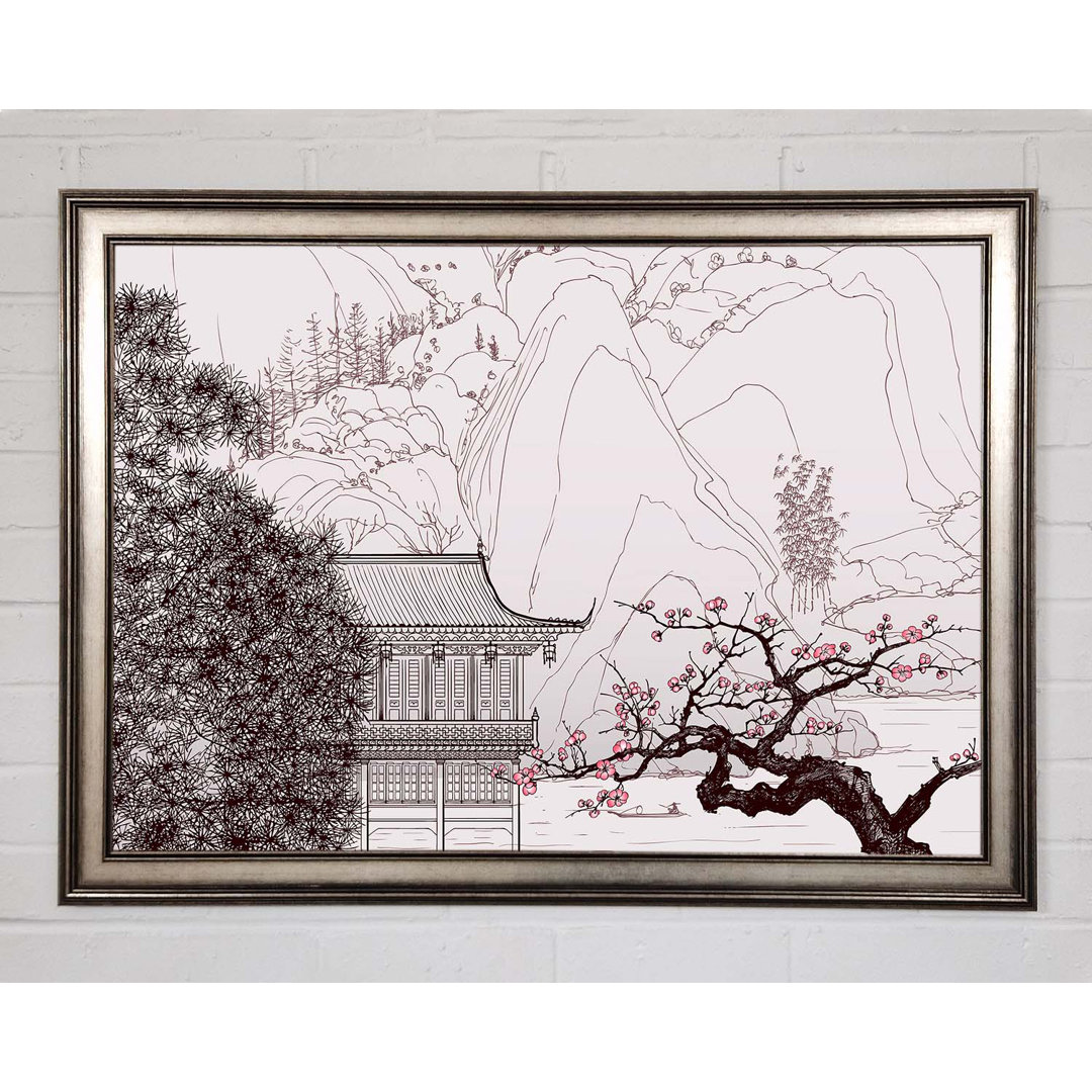 Gerahmter Kunstdruck Home Of The Chinese Cherry Blossom