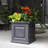 Nantucket Square Resin Planter Box with Water Reservoir-1110789905-1174501562