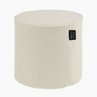Cosipouf 45cm Wide Round Chevron Pouf Ottoman