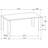 Brown Oak Rectangular Dining Table