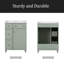 Armoire de meuble-lavabo 24 po avec lavabo en céramique, 2 tiroirs, 1 porte-439642593
