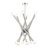 Aufmann 12 - Light Dimmable Sputnik Modern Linear Chandelier