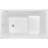 43" Acrylic Freestanding Bathtub With Seat: Spacious Rectangle Shape