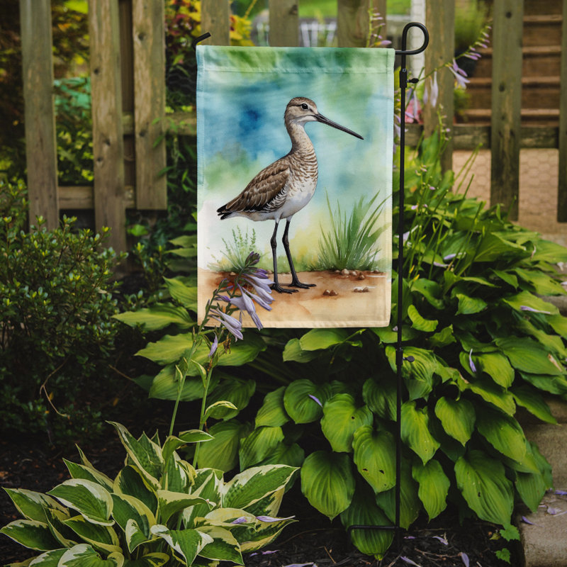 Drapeau de jardin Surfbird Bird, Western Willet