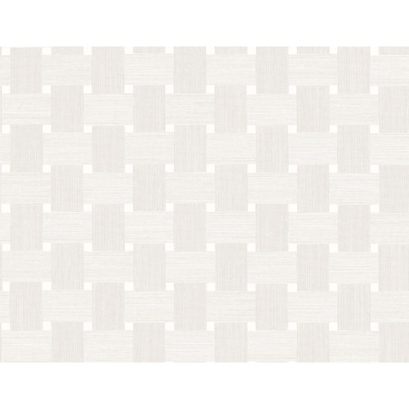 Non-Pasted Vinyl Geometric Wallpaper Roll, Caster Sugar