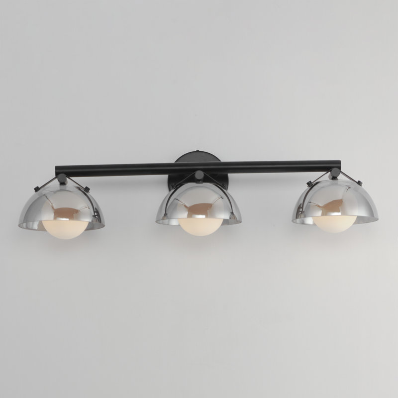 Domain 3 - Light Vanity Light, Black, Smoke
