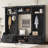 4-in-1 Detachable Hall Tree with Storage and 7 Hooks, Perfect for Organized Entryways and Space-Saving Solutions-1582640378