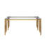 Table en verre et cadre