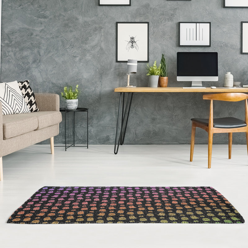 Chenille Toile Indoor Rug, Rectangle 5' x 7'