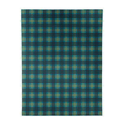 Tapis bleu sarcelle écossais