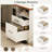 60‘’ L Shaped Desk with Wooden Drawers-338248521-338248520