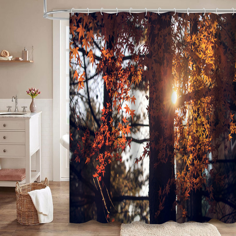Magnifique rideau de douche avec 12 crochets, L 72 po x l 78 po
