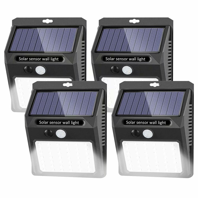 30 lumières solaires d'extérieur à DEL avec détecteur de mouvement IP65 imperméables