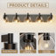 Applique murale de salle de bain 5 lumières pour salle de bain moderne en verre mat noir mat pour miroir-95741604-95741609