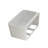 CASAINC 59" Rectangle Acrylic Freestanding Soaking Bathtub With Overflow Hole ＆ Center Drain, Glossy White