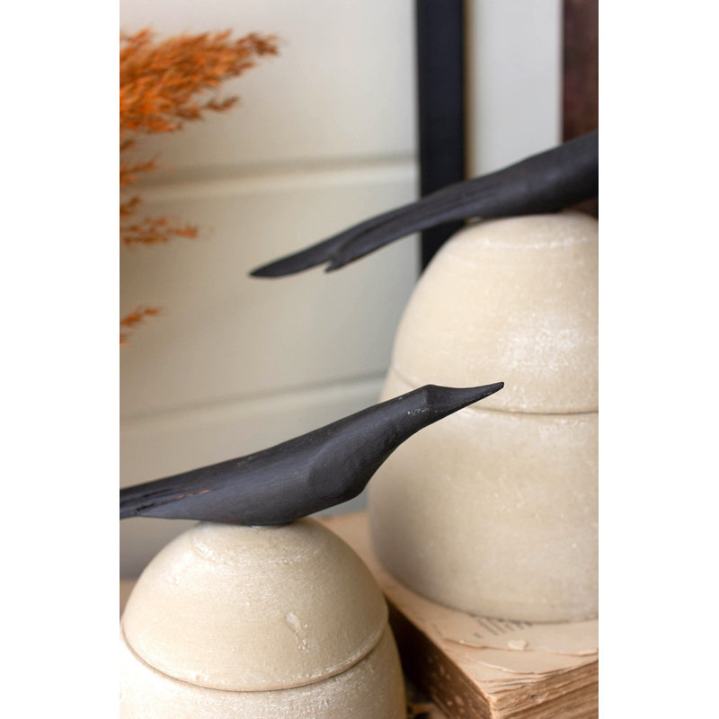  Pots de rangement en argile rustique - pots de 9,5 po de hauteur