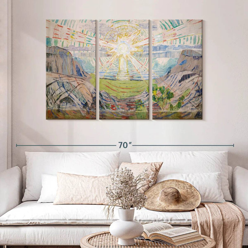 Oberle The Sun 1912-13, 32" H x 50" W