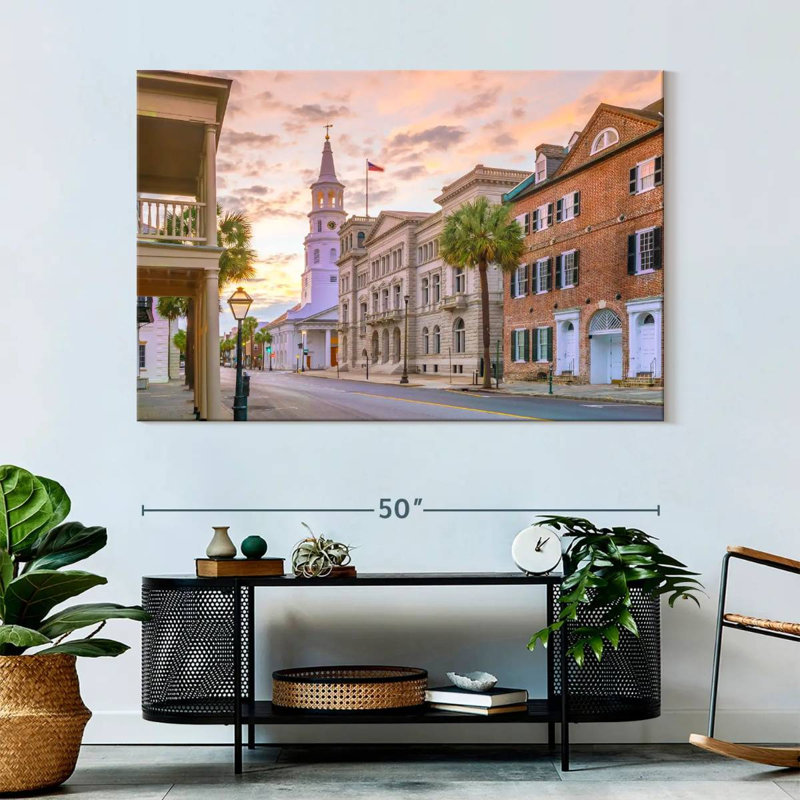 Ravi Idyllic Charleston Scene, 34" H x 51" W