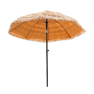 Shanecia Thatch Beach Umbrella with Carrying Bag