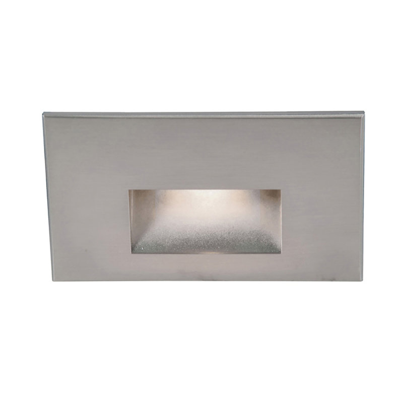 LEDme Integrated LED Metal Step Light, Stainless Steel, White