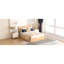 Lit plateforme avec rangement inférieur et 2 tiroirs profonds - Structure de chambre à coucher en bois naturel, essentiel-833420660