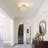 Katona Crystal Ceiling Light Fixture, Modern Semi Flush Mount Ceiling Light Hallway Light Fixtures Ceiling Flush Mount Light Fixtures for Kitchen Bedroom Bathroom Entryway-402502099