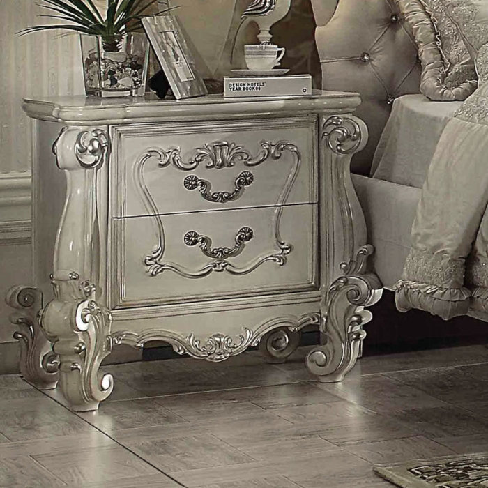 Table de chevet Versailles, Blanc